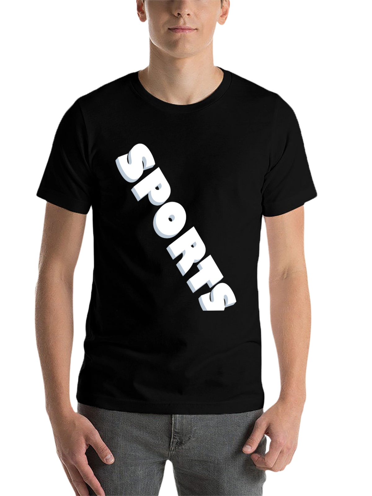 Sports Graphic Black T-Shirt