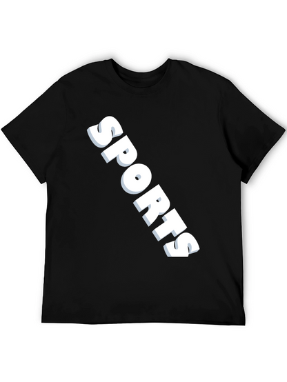 Sports Graphic Black T-Shirt