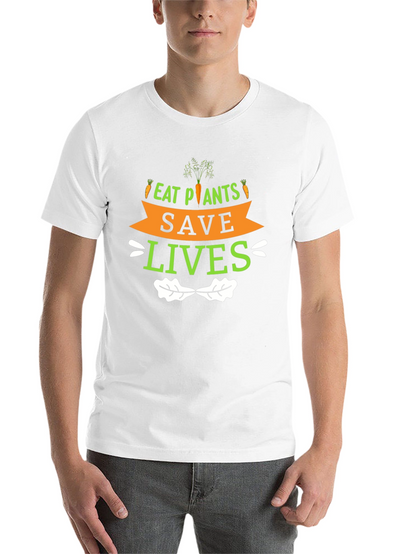 Eat Plants Save Lives Graphic T-Shirt