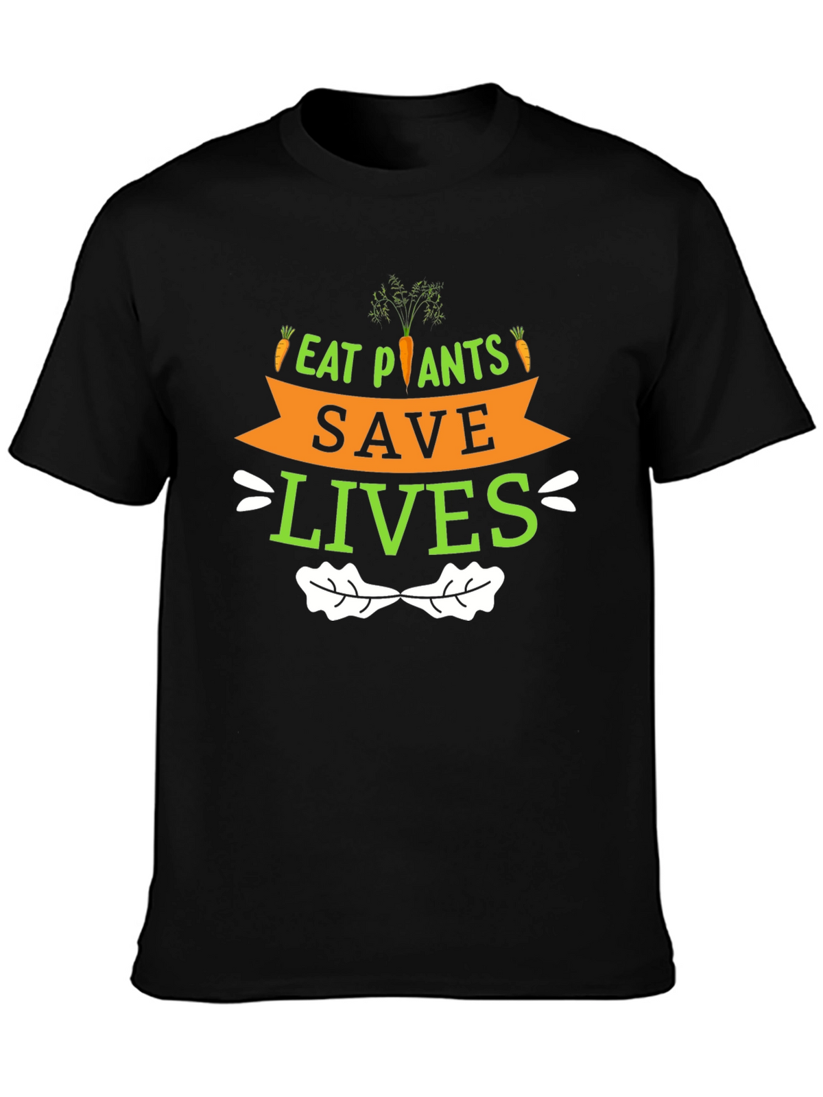 Eat Plants Save Lives Graphic T-Shirt