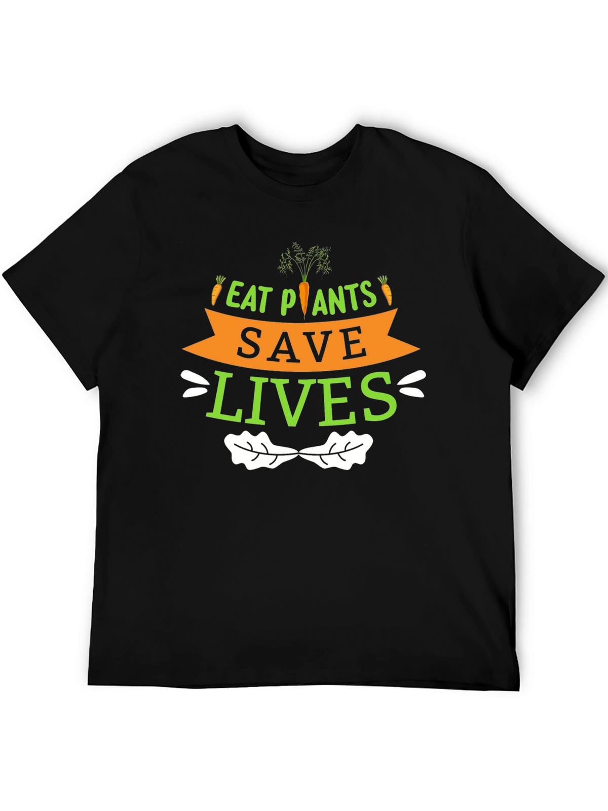 Eat Plants Save Lives Graphic T-Shirt