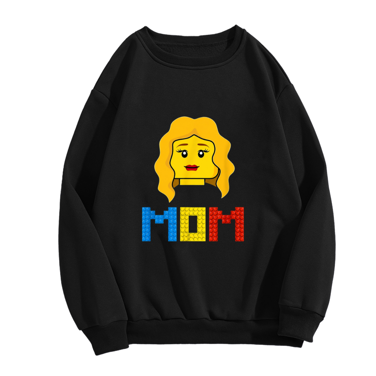 Sweet MOM Letter Warm Family Crewneck Sweatshirt