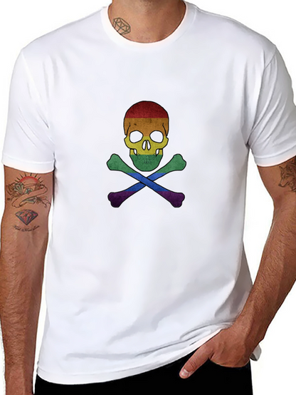 Rainbow Pride Skull & Crossbones T-Shirt