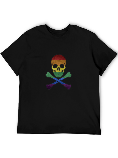Rainbow Pride Skull & Crossbones T-Shirt