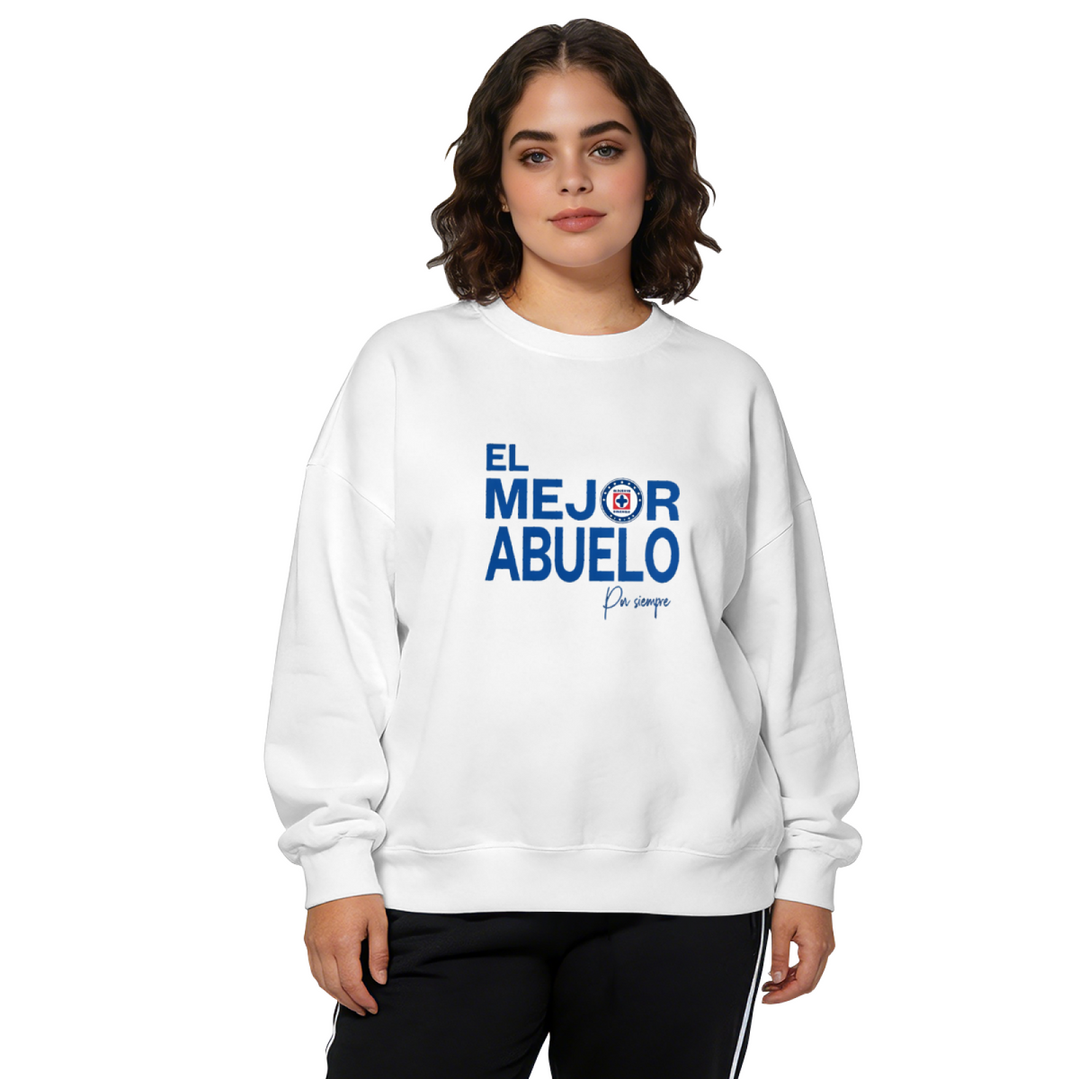 El Mejor Abuelo Best Grandpa Spanish Quote Crewneck Sweatshirt