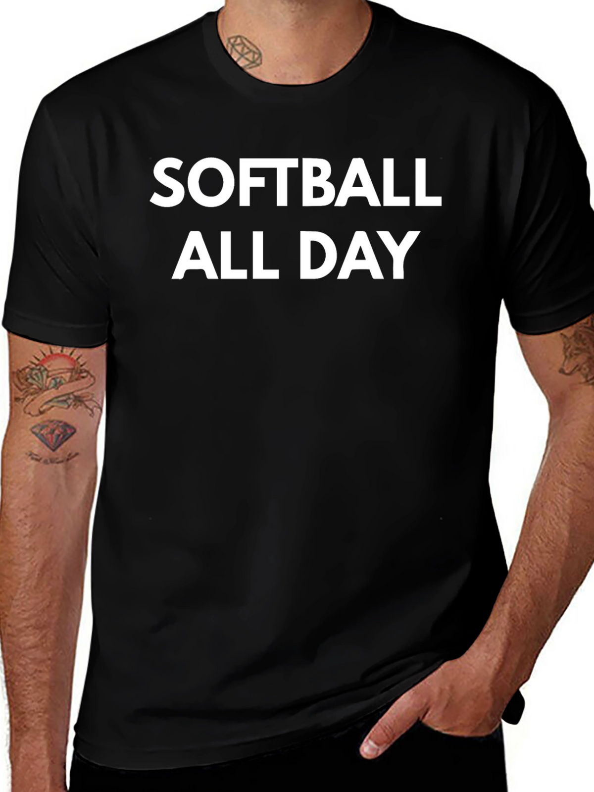 Softball All Day Graphic T-Shirt