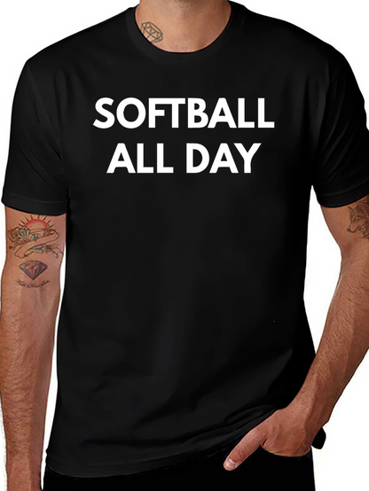 Softball All Day Graphic T-Shirt