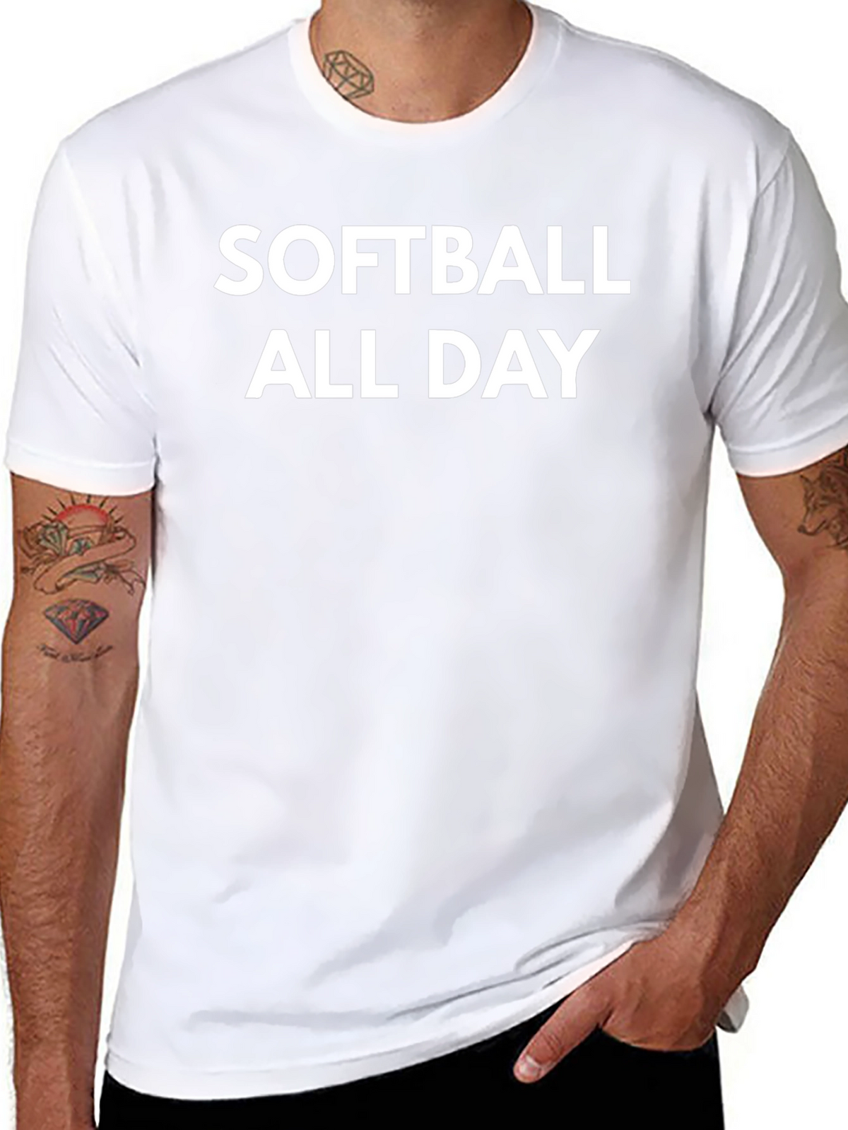 Softball All Day Graphic T-Shirt