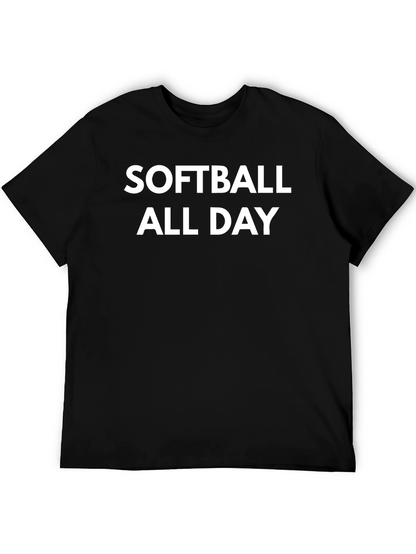 Softball All Day Graphic T-Shirt