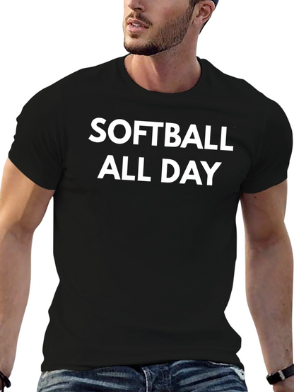 Softball All Day Graphic T-Shirt