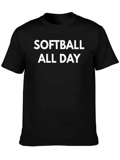 Softball All Day Graphic T-Shirt