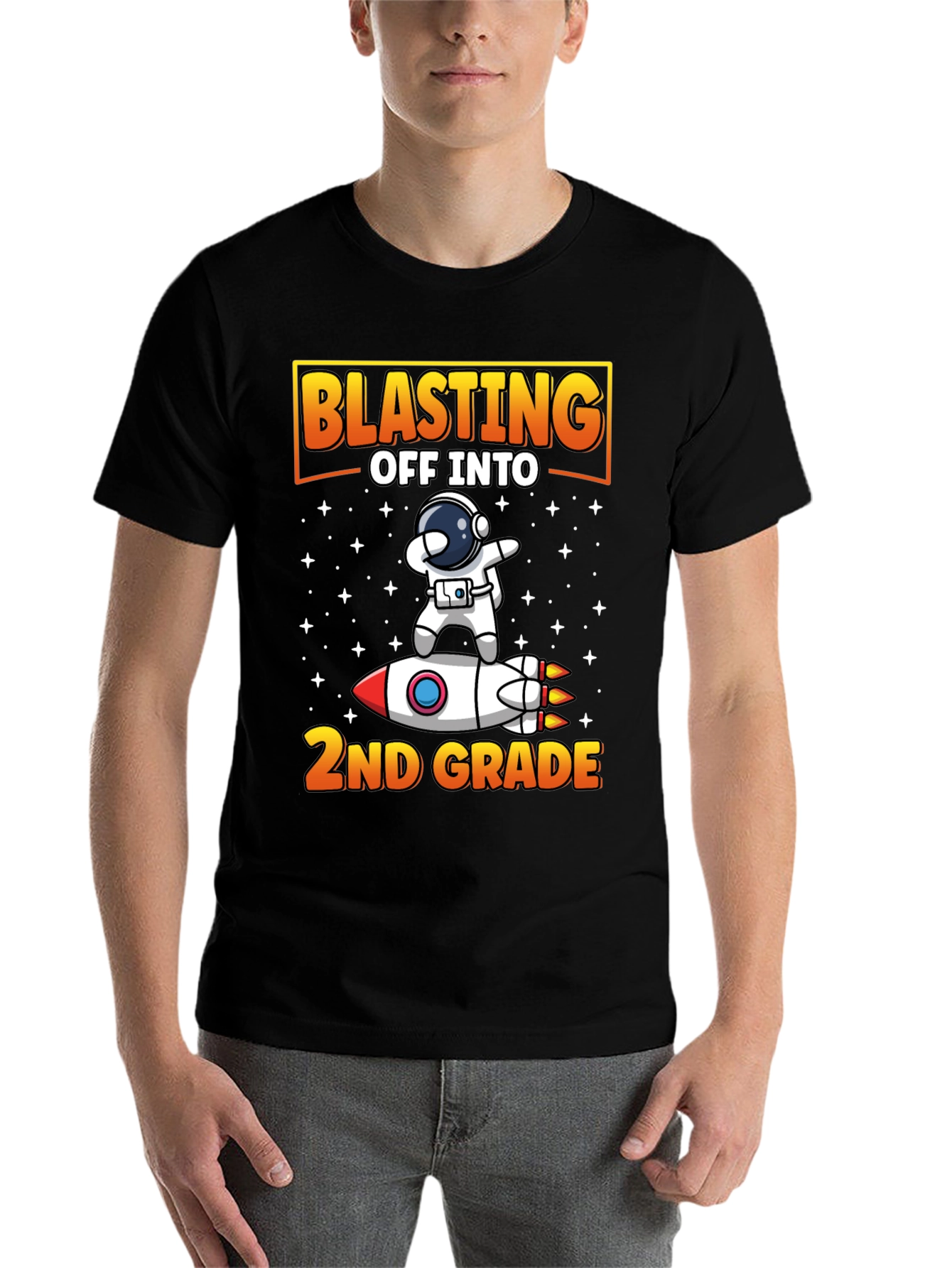Blasting Off To 2nd Grade T-Shirt Astronaut Rocket