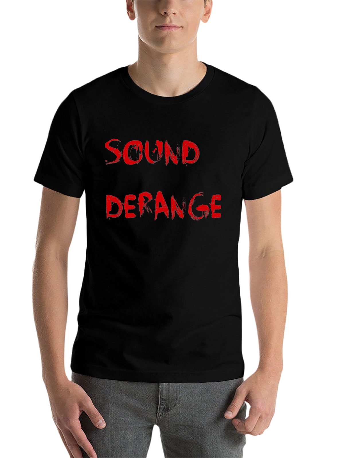 Sound Deranged Black Cotton Graphic Tee