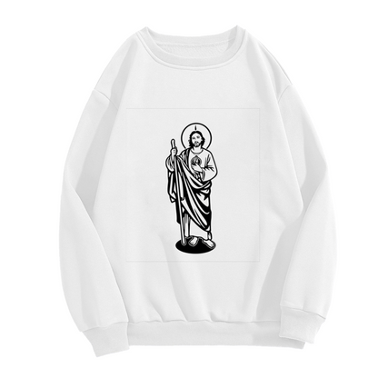 Classic Saint Jude Silhouette Art Crewneck Sweatshirt