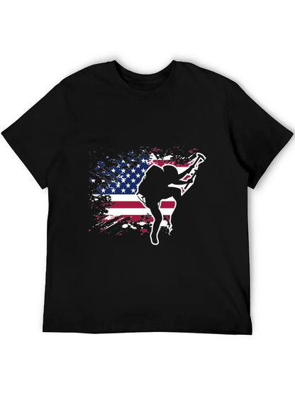 Patriotic Rock Climbing T-Shirt