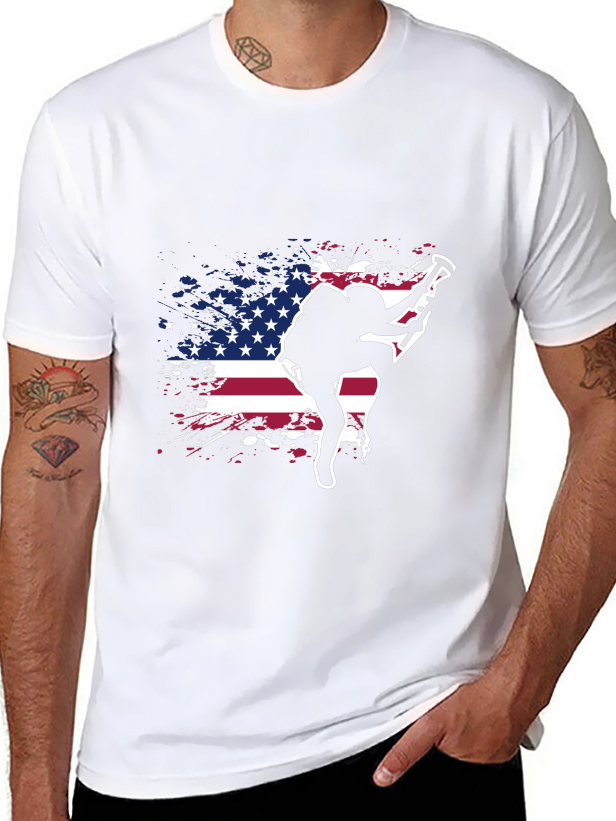 Patriotic Rock Climbing T-Shirt