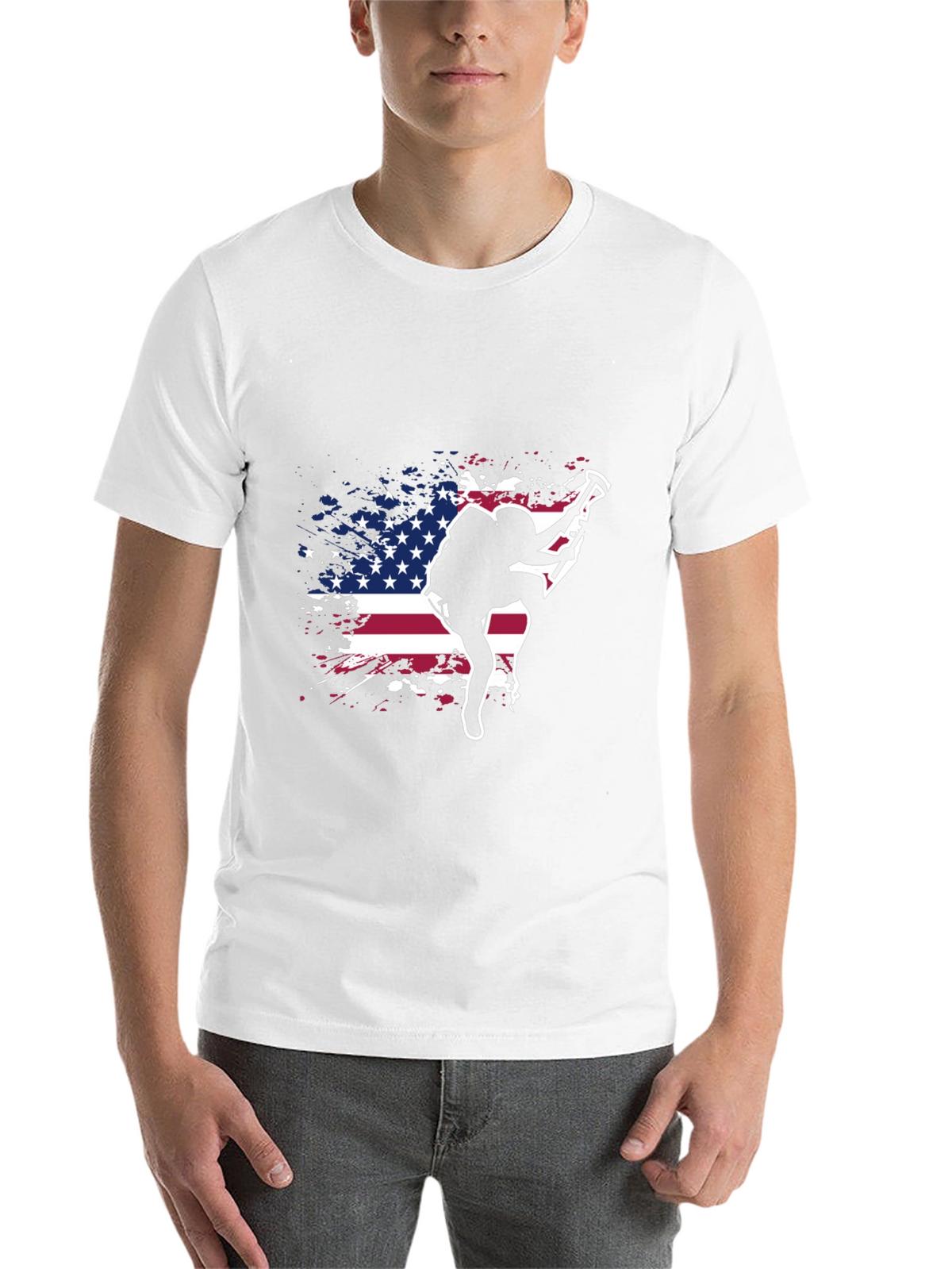 Patriotic Rock Climbing T-Shirt