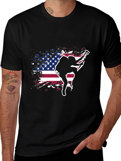 Patriotic Rock Climbing T-Shirt