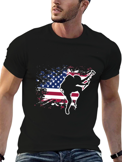 Patriotic Rock Climbing T-Shirt