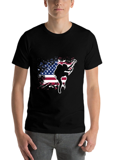 Patriotic Rock Climbing T-Shirt