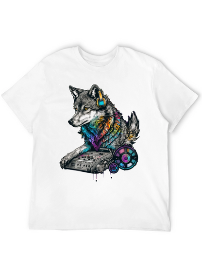 DJ Wolf Graphic T-Shirt - Unique Music Lover Tee