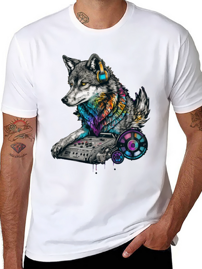 DJ Wolf Graphic T-Shirt - Unique Music Lover Tee