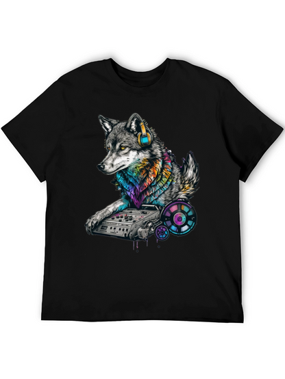 DJ Wolf Graphic T-Shirt - Unique Music Lover Tee