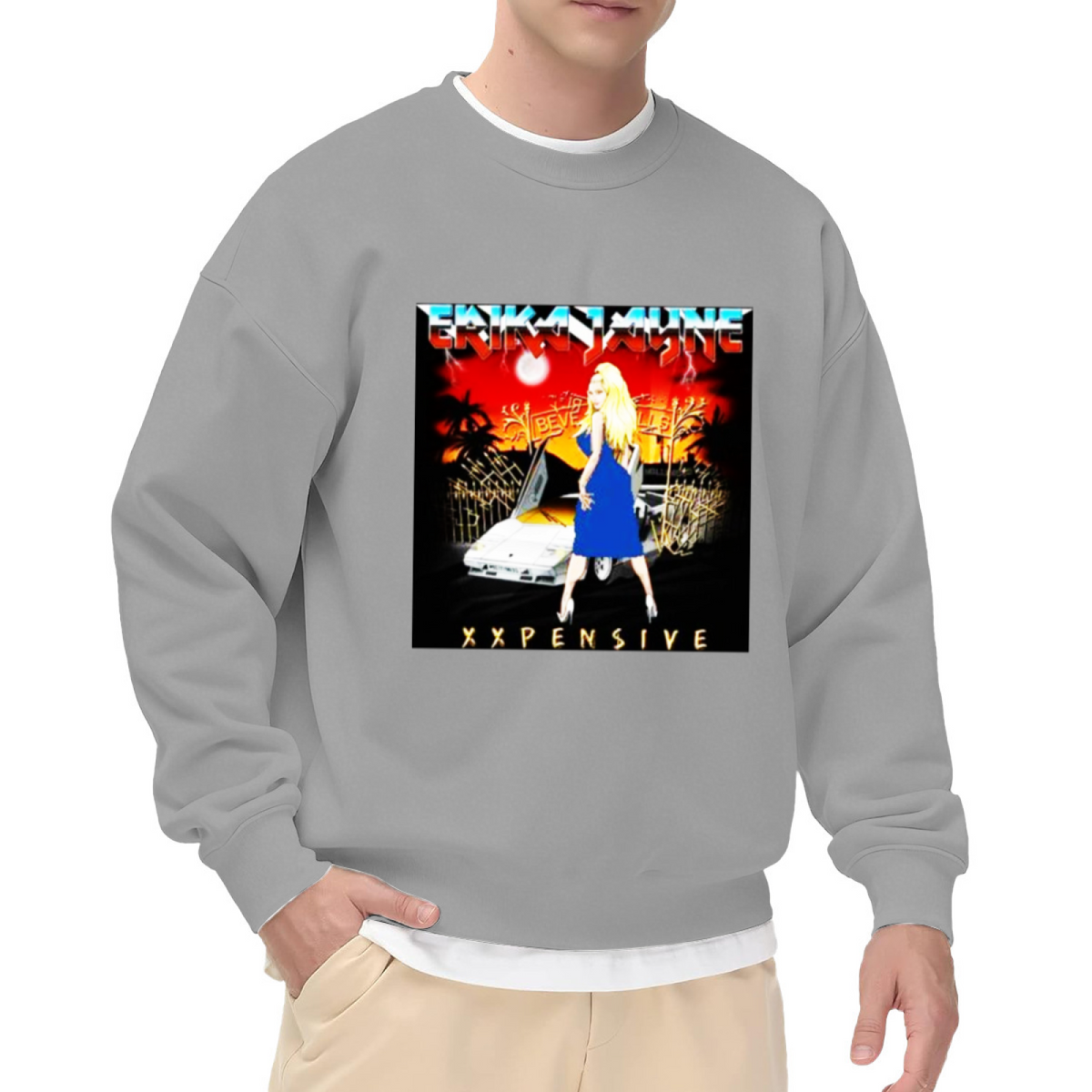 Erika Jayne XXpensive Retro Pop Culture Art Crewneck Sweatshirt
