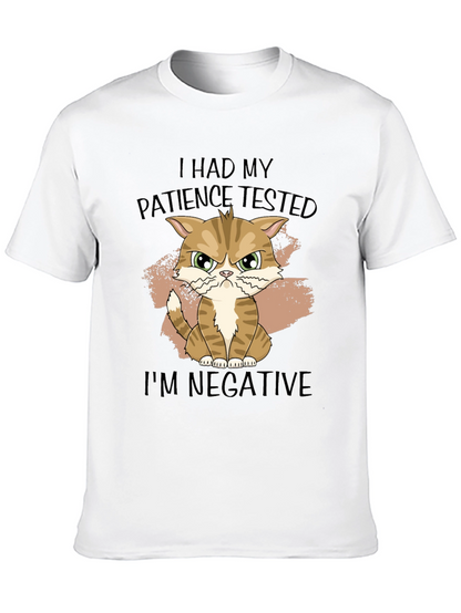 Patience Tested Cat Graphic T-Shirt