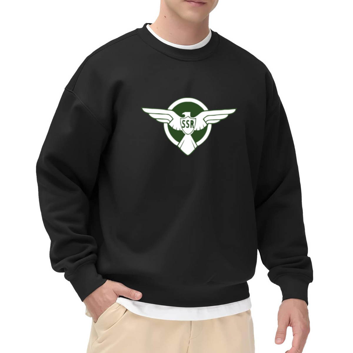 SSR Wing Eagle Vintage Logo Crewneck Sweatshirt