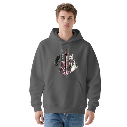 Koi Fish Katana Cherry Blossom Art Hoodie