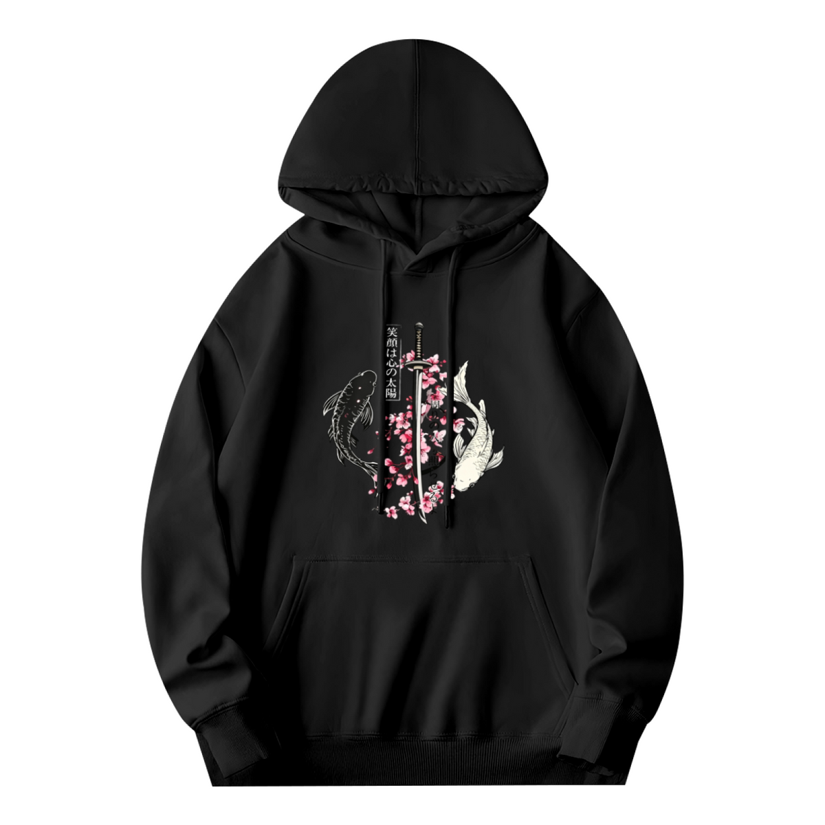 Koi Fish Katana Cherry Blossom Art Hoodie