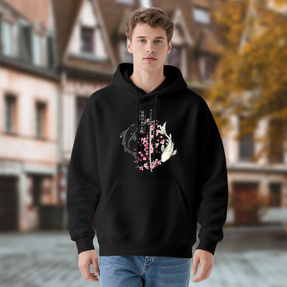 Koi Fish Katana Cherry Blossom Art Hoodie