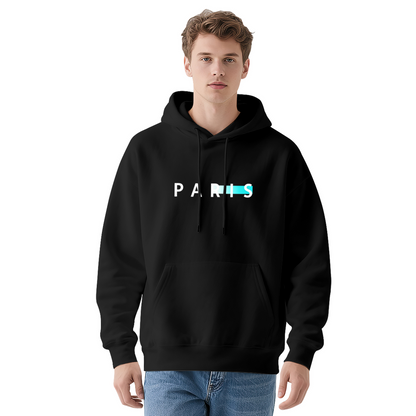 Paris Letter Print Casual Urban Style Hoodie
