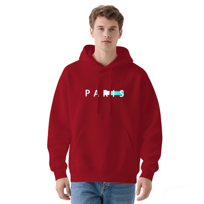 Paris Letter Print Casual Urban Style Hoodie
