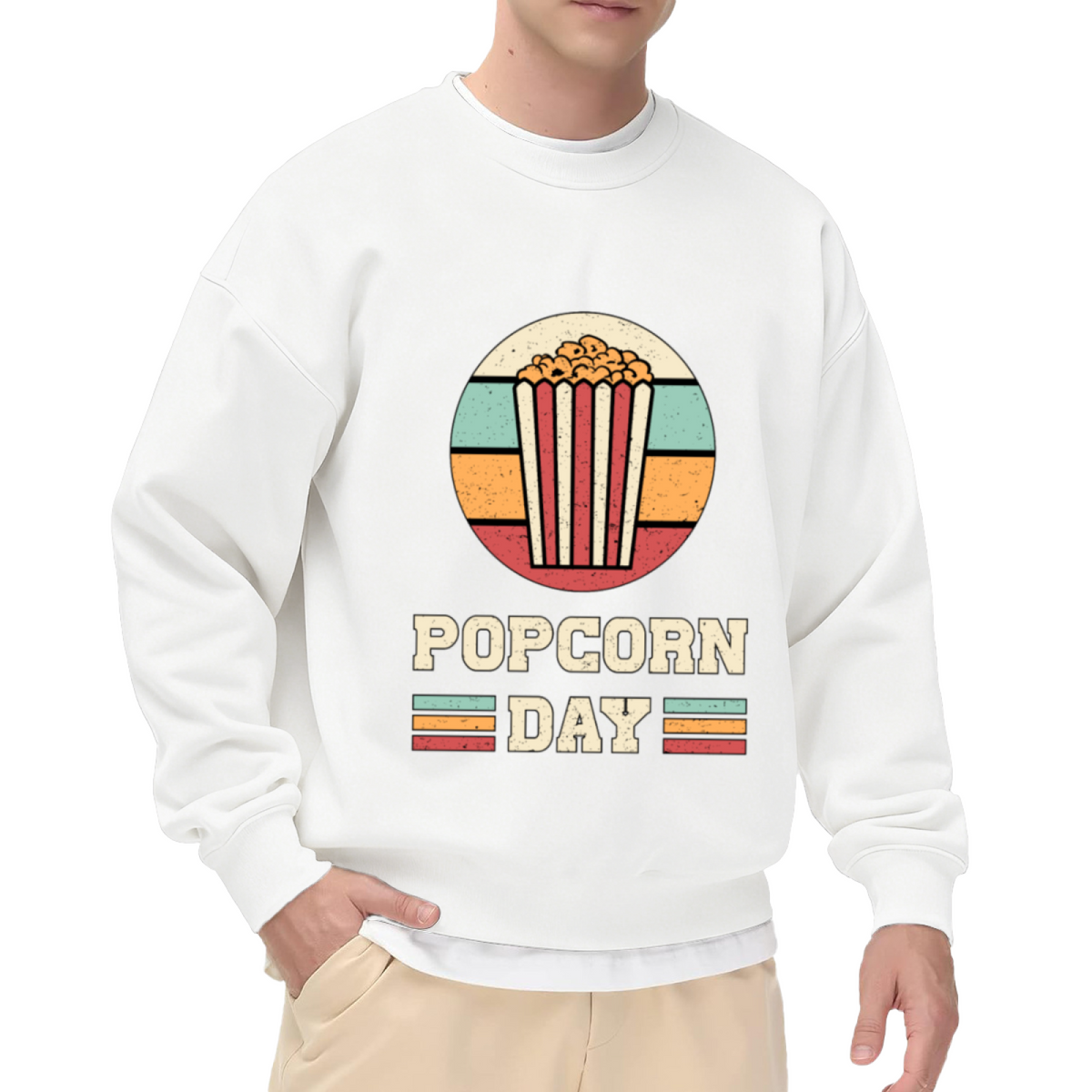 Vintage Tropical Palm Tree Summer Beach Vibe Crewneck Sweatshirt