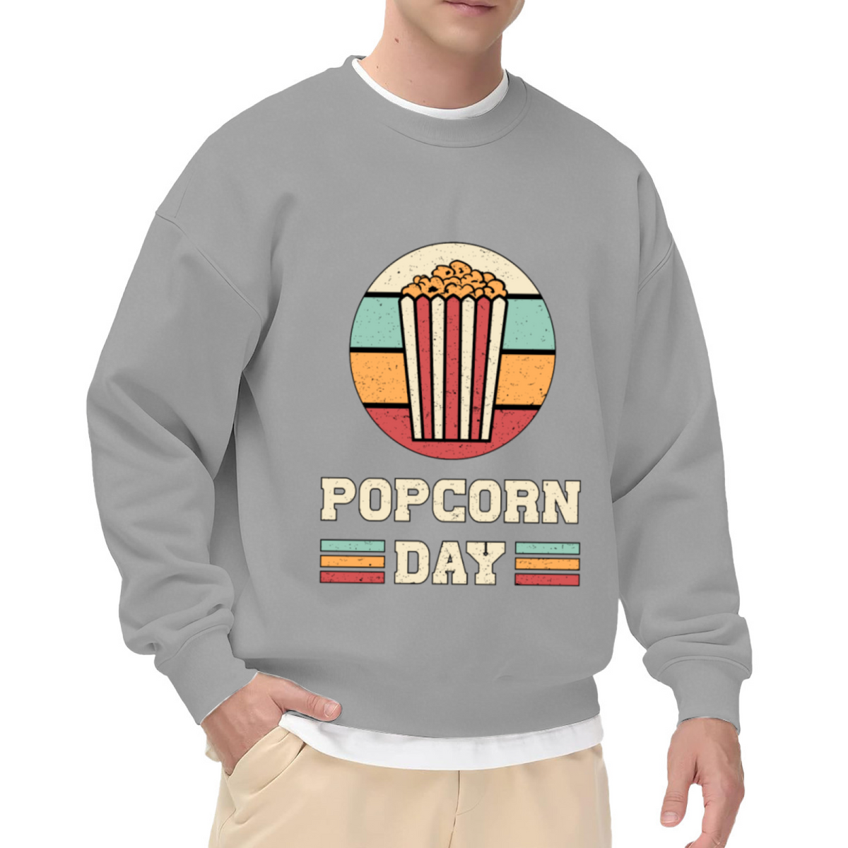 Vintage Tropical Palm Tree Summer Beach Vibe Crewneck Sweatshirt