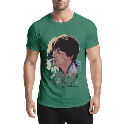 Paul McCartney Famous Music Quote Art Tee