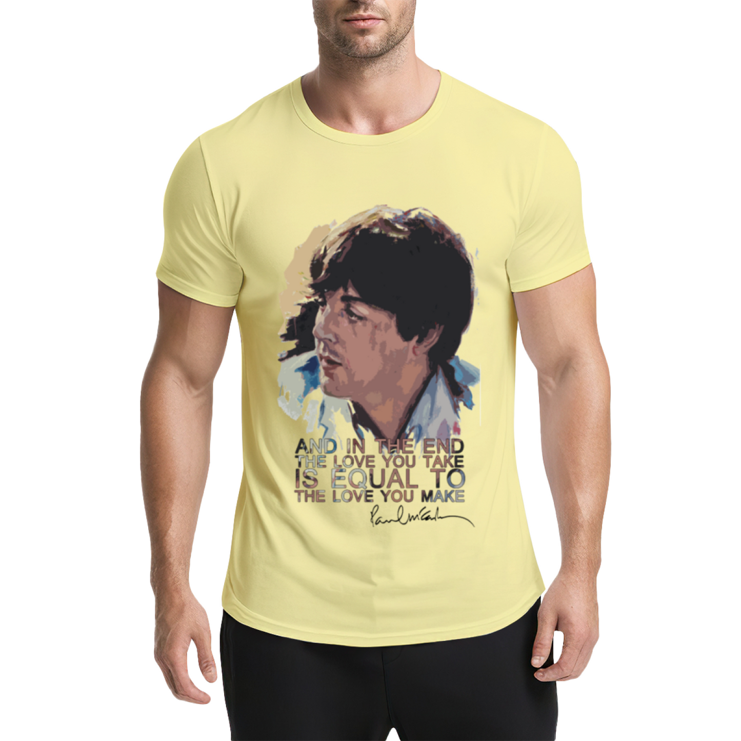 Paul McCartney Famous Music Quote Art Tee