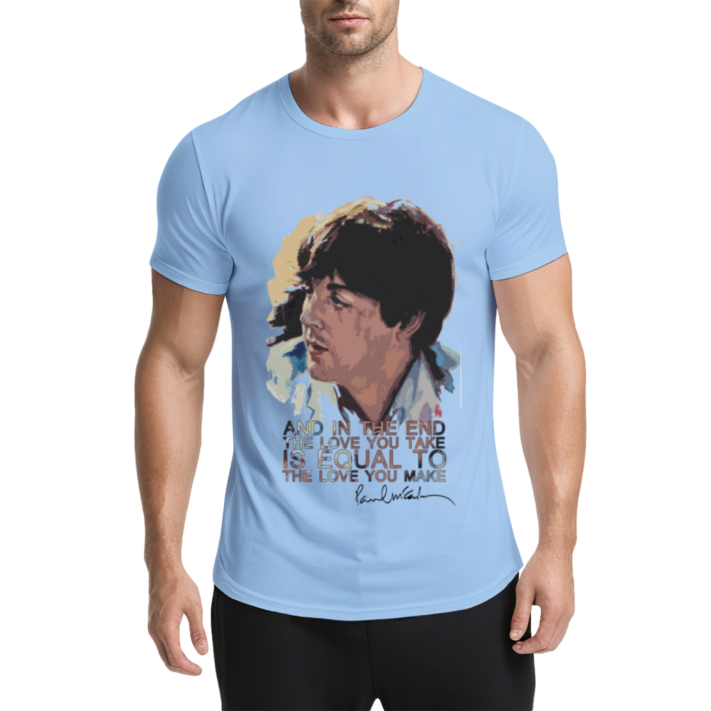 Paul McCartney Famous Music Quote Art Tee