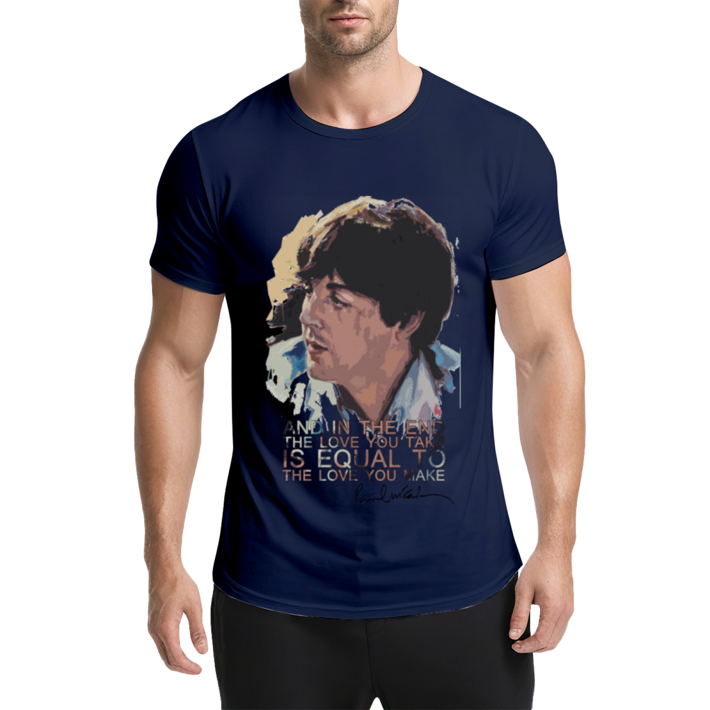 Paul McCartney Famous Music Quote Art Tee