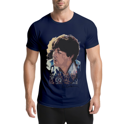 Paul McCartney Famous Music Quote Art Tee