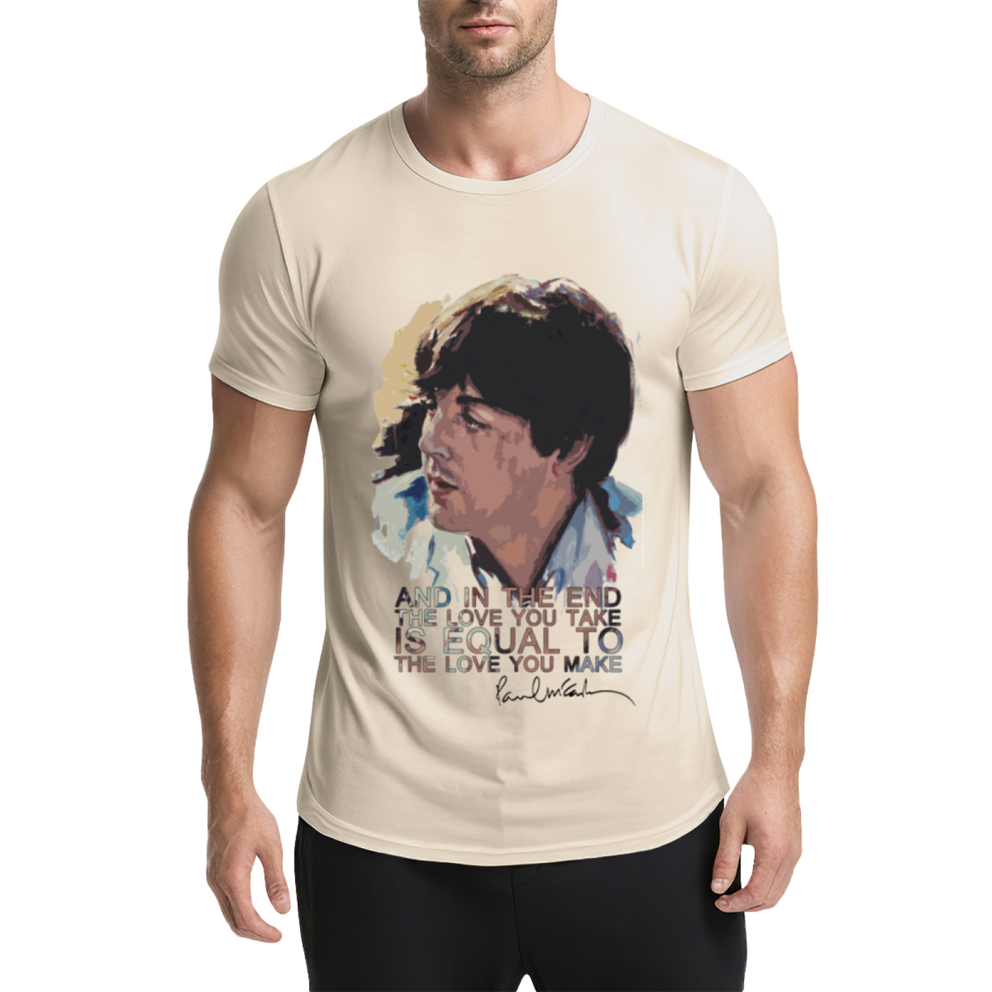 Paul McCartney Famous Music Quote Art Tee