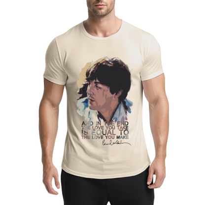 Paul McCartney Famous Music Quote Art Tee