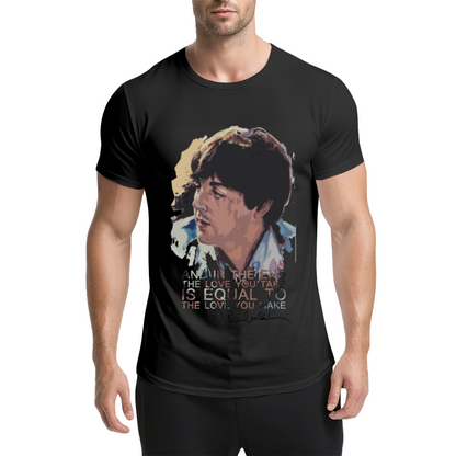 Paul McCartney Famous Music Quote Art Tee