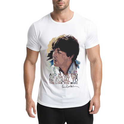 Paul McCartney Famous Music Quote Art Tee