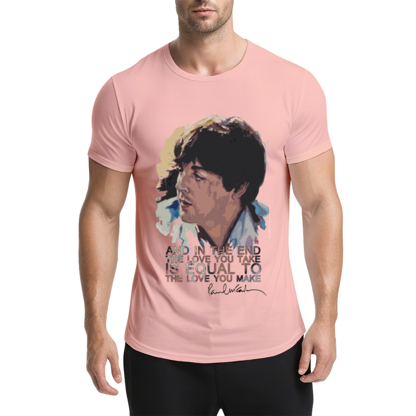Paul McCartney Famous Music Quote Art Tee