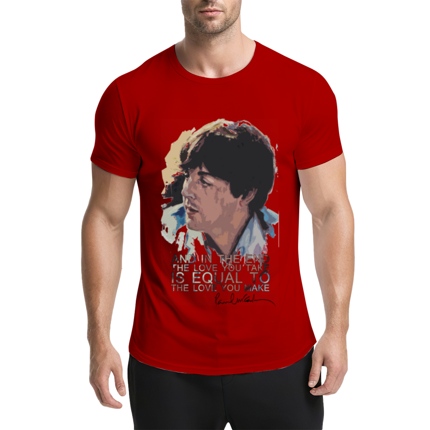 Paul McCartney Famous Music Quote Art Tee
