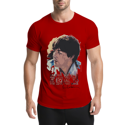 Paul McCartney Famous Music Quote Art Tee
