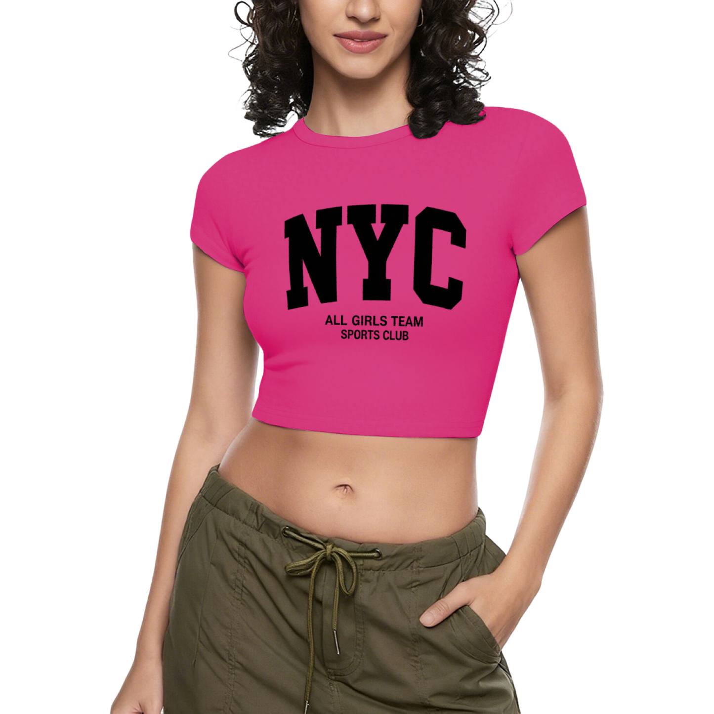 Vegan Plant Heartbeat Aesthetic Pink Crop Tee